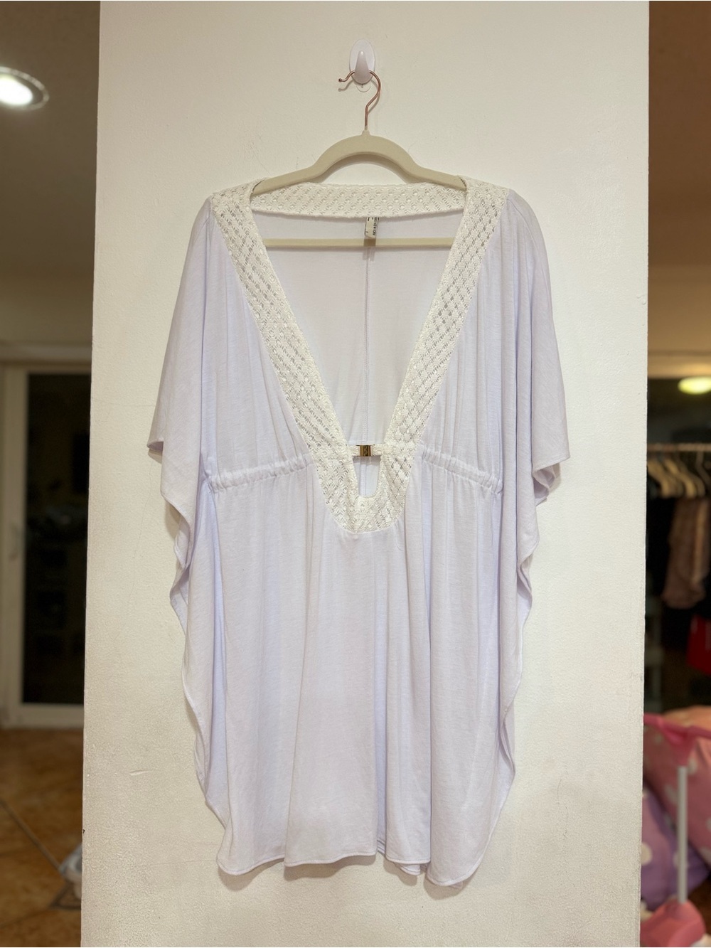 Jones New York Late 90’s to Y2K Era Swim Cover Up Caftan